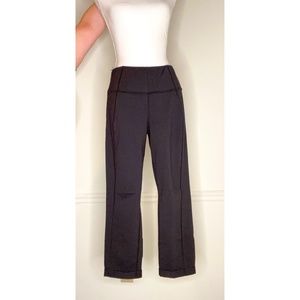 Lucy High-Waisted Cropped Yoga Pants with Side Zipper